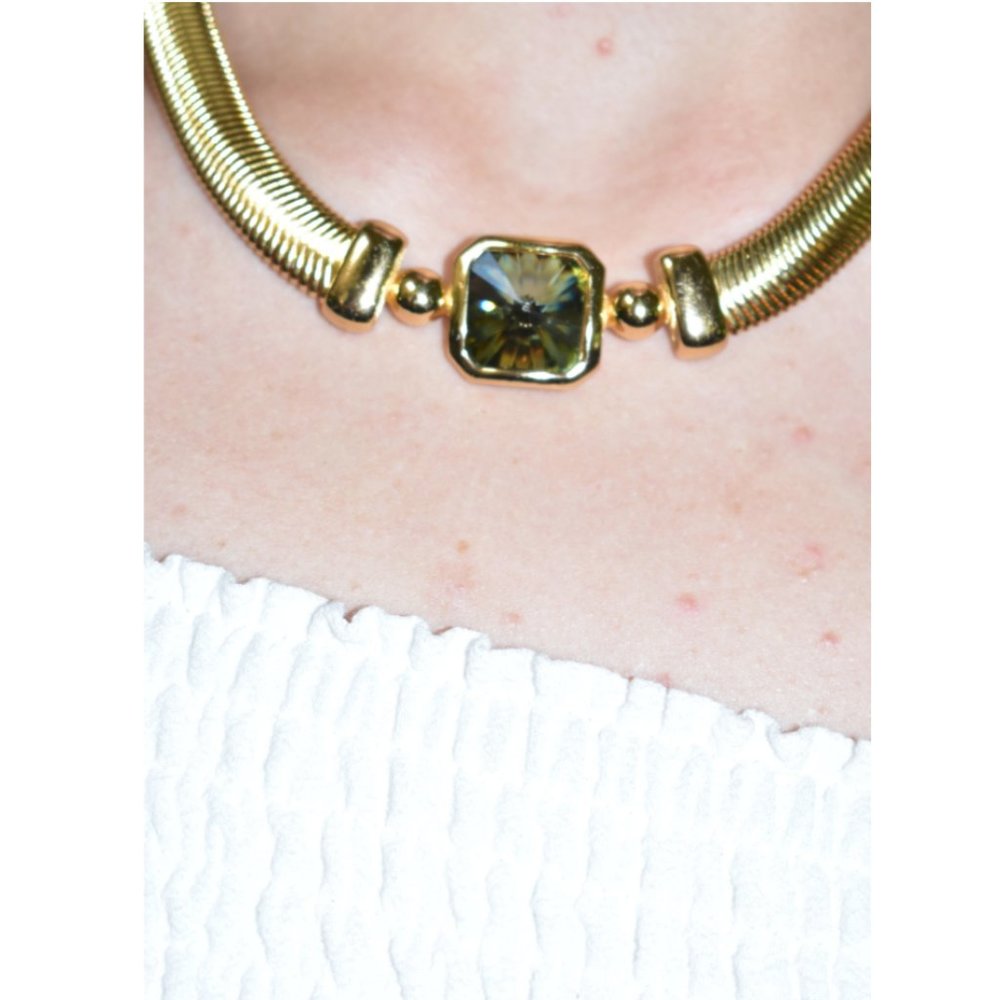 Large Rhinestone Necklace